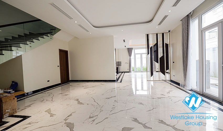 New villa with large campus with green garden for rent ciputra Hanoi
